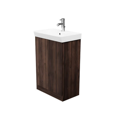 Soho Walnut Floor Standing Unit & Basin