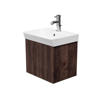 Soho Walnut Wall Hung Unit & Basin