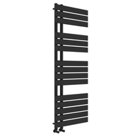 Wellington Premium Towel Radiator - Grey & Black - black 1292x500mm - Bathroom Store
