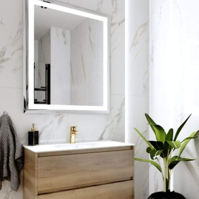 Latona 80x60cm Rectangular LED Bathroom Mirror