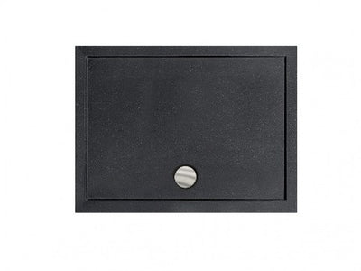 Black Alpina Rectangular Recessed Shower - 1000x800mm - Bathroom Store Ireland