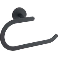 Loft Single Towel Rail with Open Side - Black - Bathroom Store Ireland