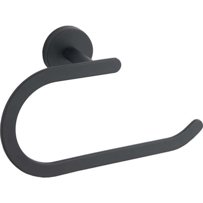 Loft Single Towel Rail with Open Side - Black - Bathroom Store Ireland