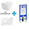 Cassiopeia Wall Hung Toilet with Geberit Sigma 112cm Installation Frame and Concealed Cistern