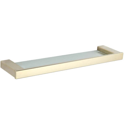 Pavo Hanging Glass Shelf - Gold - Bathroom Store Ireland