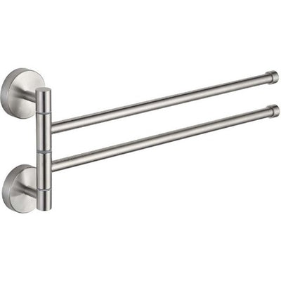Double Rotating Towel Rail - Chrome - Bathroom Store Ireland