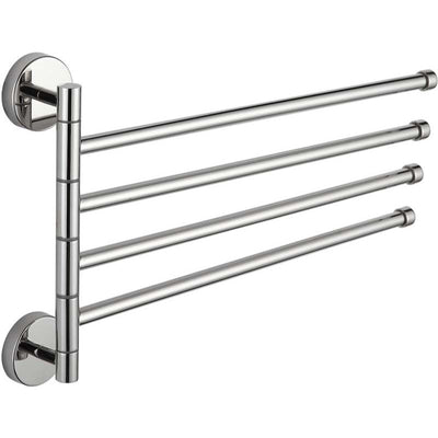 Quadruple Rotating Towel Rail - Chrome - Bathroom Store Ireland