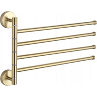 Quadruple Rotating Towel Rail - Gold - Bathroom Store Ireland