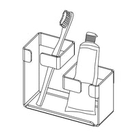 Mokko Holder for toothbrushes - nero - Deante