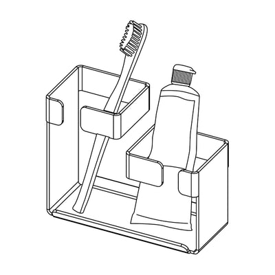 Mokko Holder for toothbrushes - nero - Deante