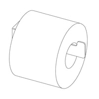 Mokko Toilet paper holder wall-mounted - nero - Deante