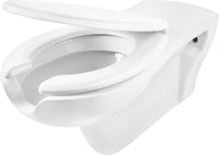 Toilet bowl, with seat, for people with reduced mobility white