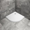 Doros A White Quadrant Shower Tray in Bathroom