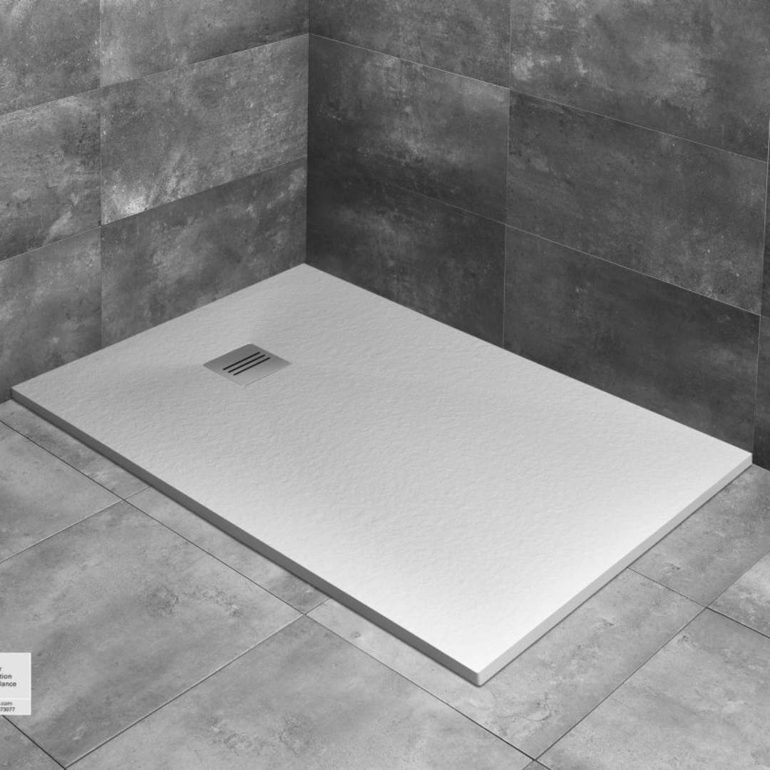 Kyntos F - White Slate Shower Tray – Bathroom Store Ireland