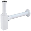 White Square Basin Bottle Trap