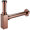 Rose Gold Square Basin Bottle Trap