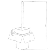 Dimensions of Mexen Arno Toilet Brush 