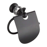 Mexen Estela Toilet Roll Holder With a Flap - Black
