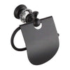 Mexen Estela Toilet Roll Holder With a Flap - Black