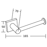 Dimensions of Mexen Rufo Toilet Roll Holder