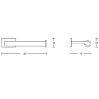 Dimensions of Mexen Zoja Toilet Roll Holder