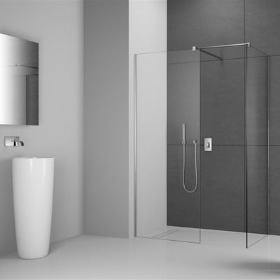 Modo X III 10mm Walk-In Screen with Side Panel in Bathroom