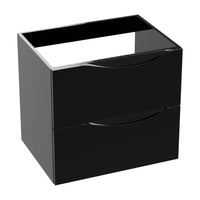 Colorado 60 Gloss Black Vanity Unit & Countertop