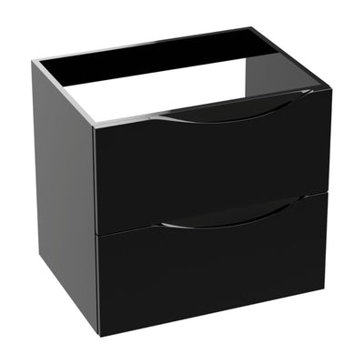 Colorado 60 Gloss Black Vanity Unit & Countertop