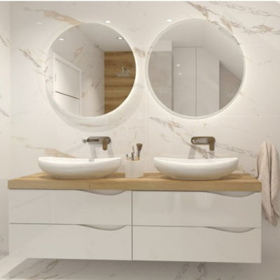 Colorado White Vanity Unit & Countertop in Bathroom