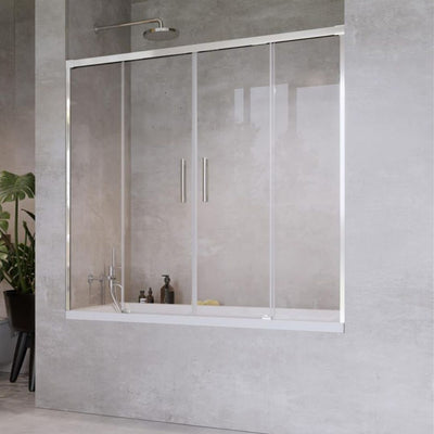 Radaway Idea PN DWD Sliding Bath Screen - Chrome