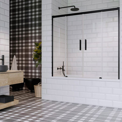 Radaway Idea PN DWD Sliding Bath Screen in Bathroom