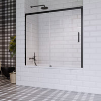 Radaway Idea PN DWJ Sliding Bath Screen - Black