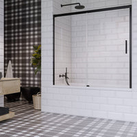 Radaway Idea PN DWJ Sliding Bath Screen in Bathroom