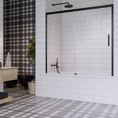 Radaway Idea PN DWJ Sliding Bath Screen in Bathroom