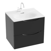 Kolorado Gloss Black Vanity Unit & Basin - 600mm