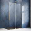 Radaway Furo Gold KDJ Premium Shower Enclosure in Bathroom