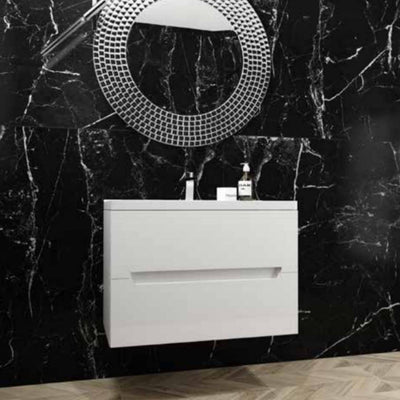 Kansas White Vanity Unit & Kansas Basin in Bathroom