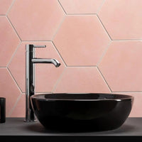 Moza Chrome High Washbasin Mixer in Bathroom