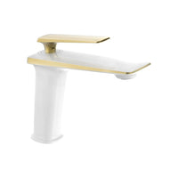 Mexen Purus Basin Mixer Low White/Gold