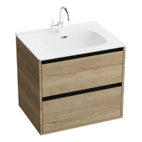 Lavita Minnesota Wood Black Vanity Unit & Minnesota Basin - 600mm