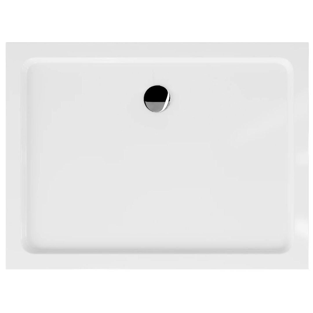 Slim Rectangular White Shower Tray Bathroom Store Ireland