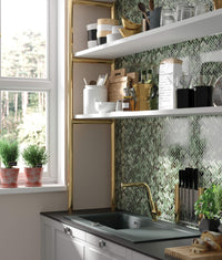 Sabor Ceramic sink 1-bowl with drainer - white - Deante