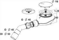 Turbo Flow TB21 Shower Waste - Radaway