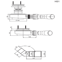 Technical Drawing HS1 siphon