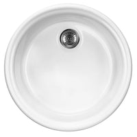 Ceramic sink, 1-bowl white