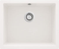Granite sink, 1-bowl - flush-mounted alabaster