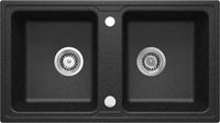 Granite sink, 2-bowl graphite