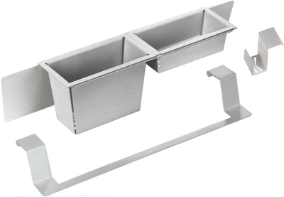 Accessories set, for sink steel