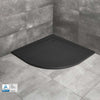 black colour quadrant slate shower tray 30mm height