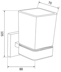 Vox Toothbrush Holder - Bathroom Store Ireland